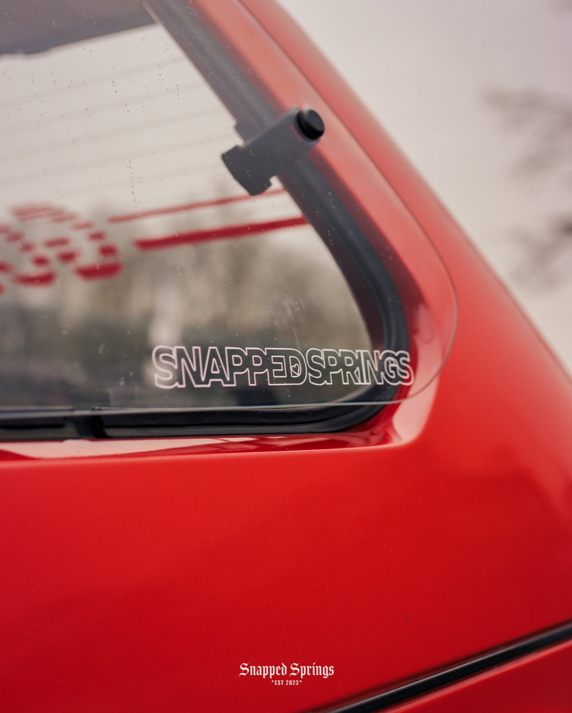 Snapped Springs Love Heart Sticker