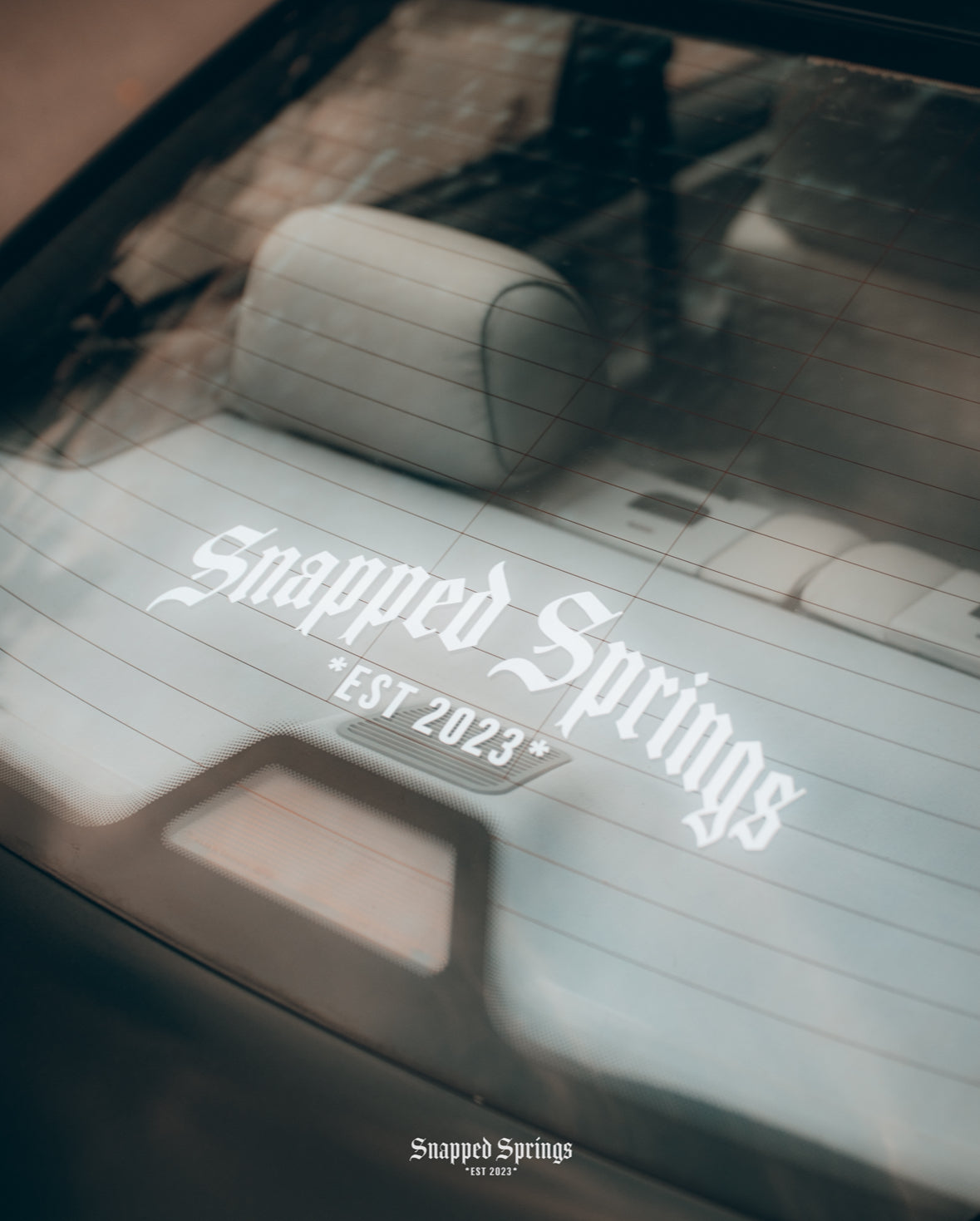 Snapped Springs Gothic Curved Banner
