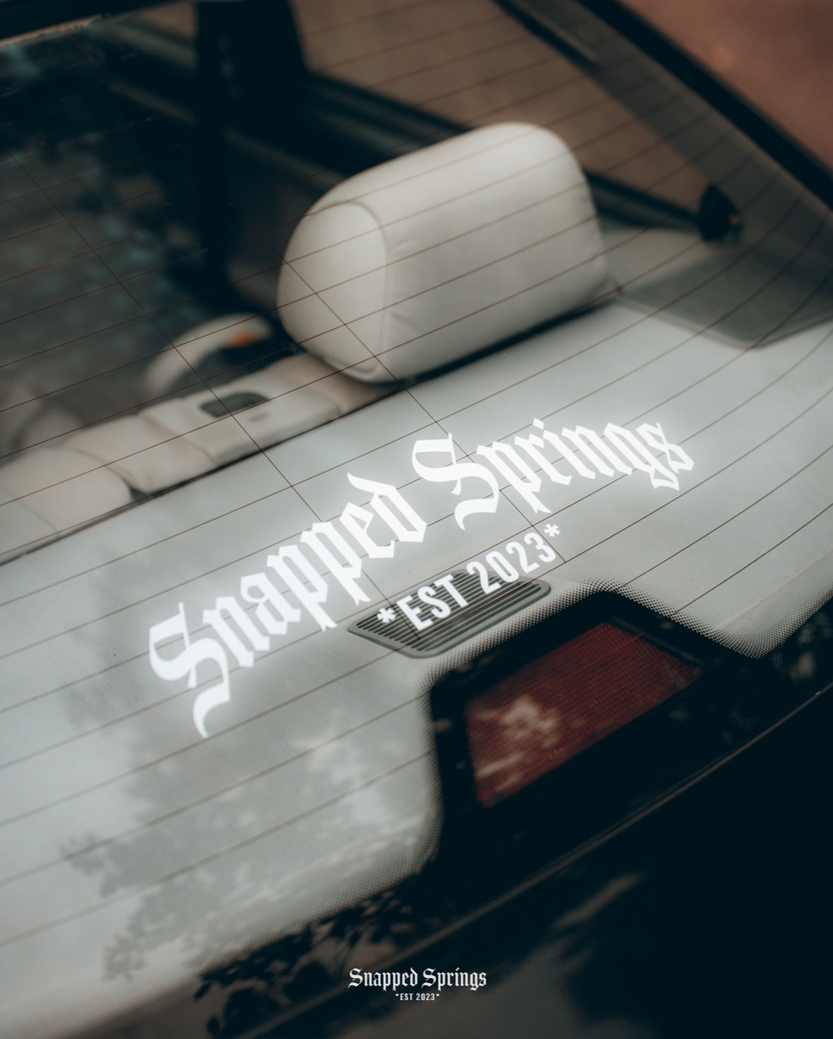 Snapped Springs Gothic Curved Banner