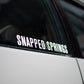 Snapped Springs Sticker